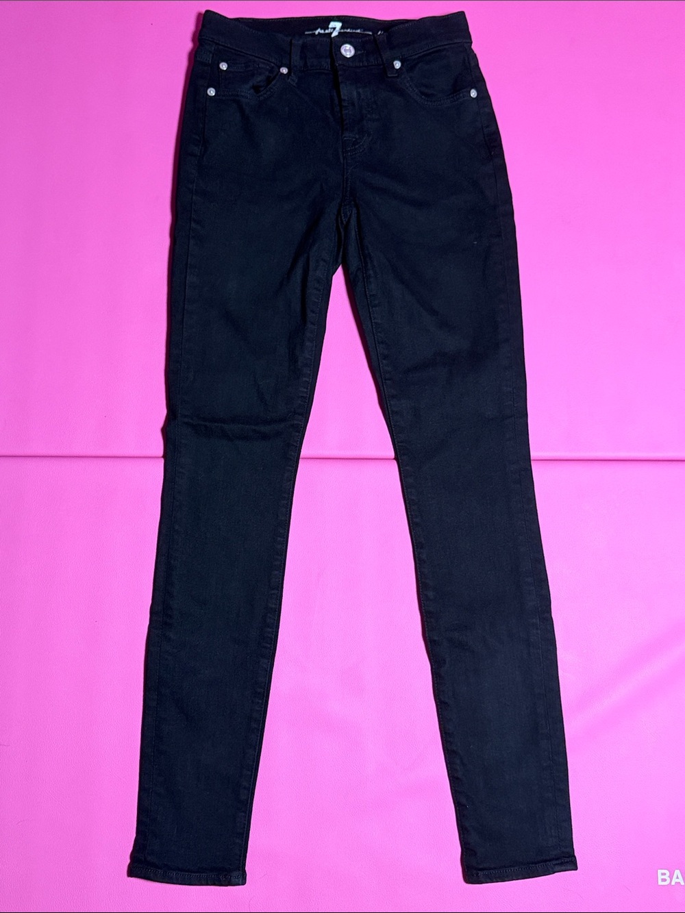 7 For All Mankind Black Women's Skinny Jeans